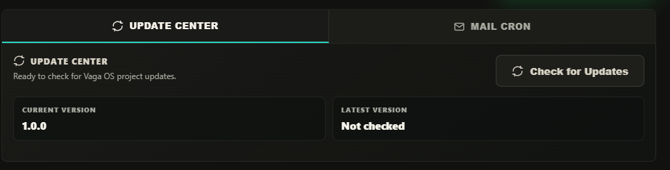 VagaOS Server App - Check for updates